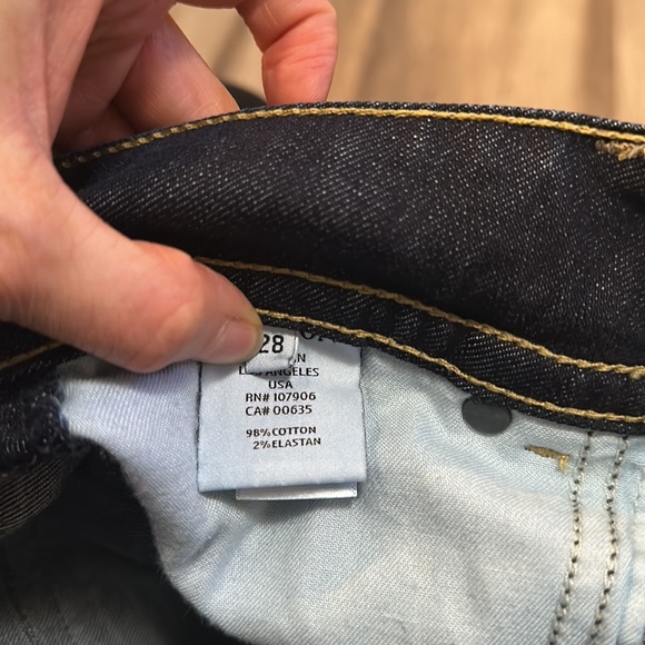 Hudson signature bootcut Jeans mid rise 28 Elm color - Picture 7 of 9